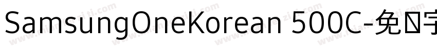 SamsungOneKorean 500C字体转换
